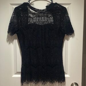 Black Lace Top
